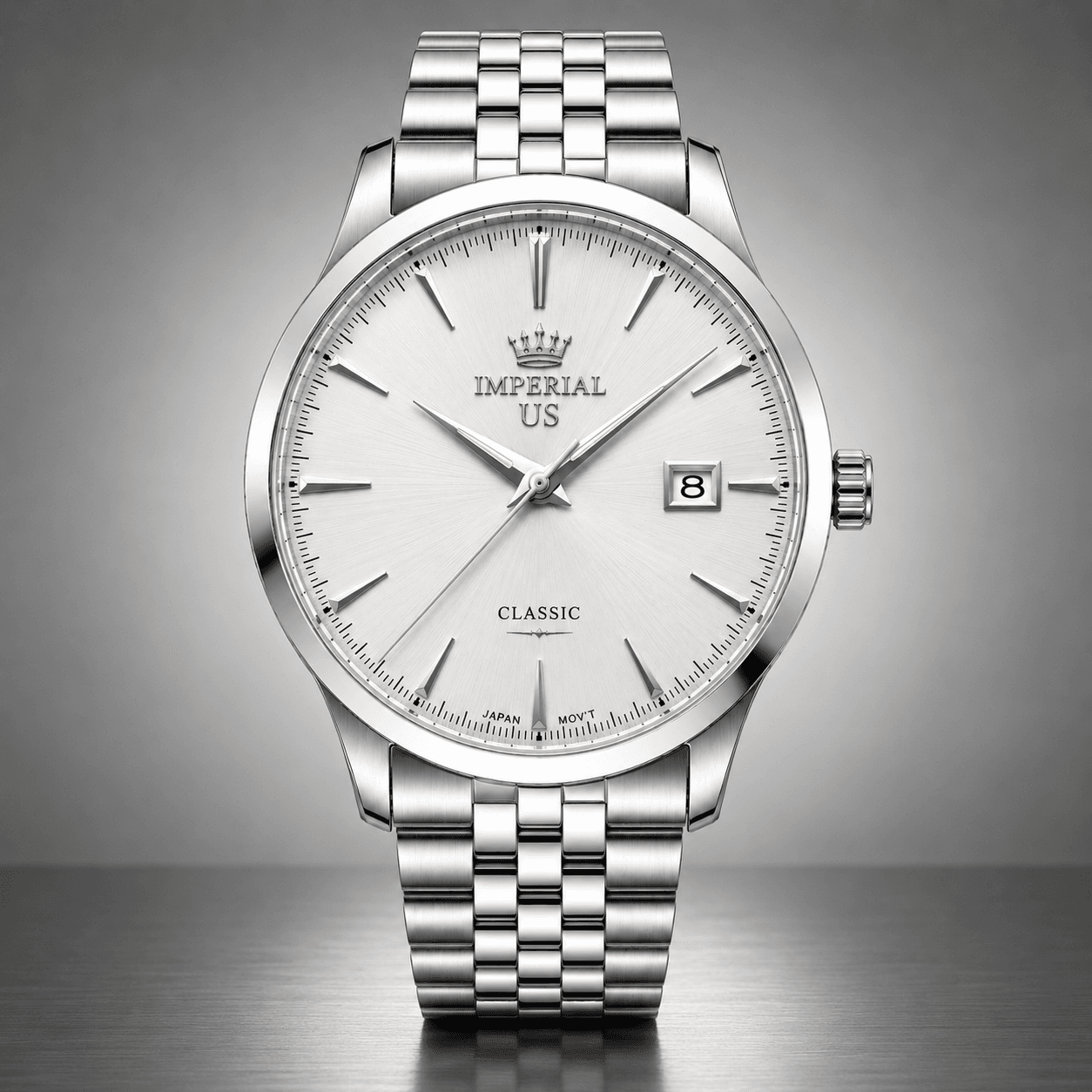 Silver Classic Watch 1